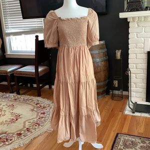 Cool cotton Summer dress, great into Fall and Spring! Easy to wear.